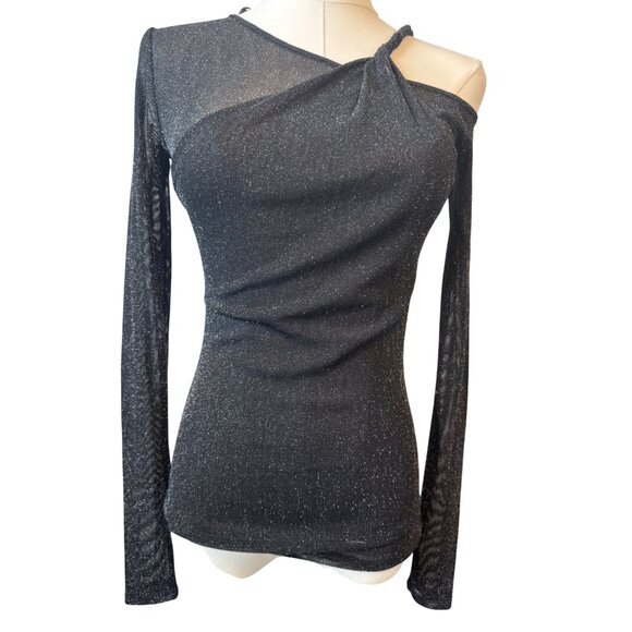 Zara Tops - 2/$30 NWT Zara Sexy Small Sparkly Tight Mesh Long Sleeve Top